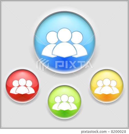 Humans Icon - Stock Illustration [8200028] - PIXTA