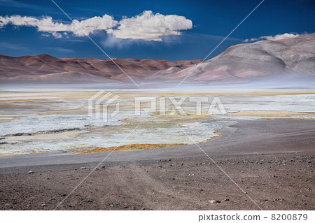 salt lake Salar de Pujsa, Chile salt lake Salar de Pujsa, Chile 8200879
