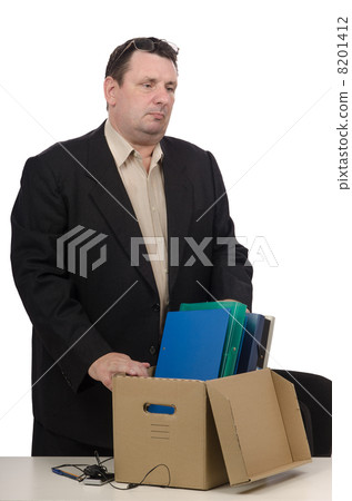 Middle aged employee got the kick 8201412