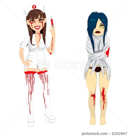 Mad Nurse and Demented Woman 8202667
