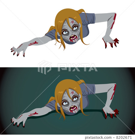 Zombie Woman Crawling Zombie Woman Crawling 8202671