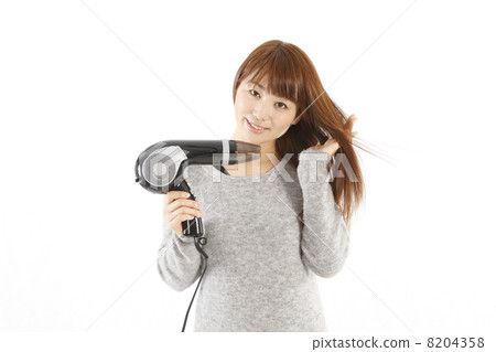 Dryer and young lady Dryer and young lady 8204358