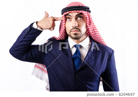 Arab businessman isolated on white Arab businessman isolated on white 8204697