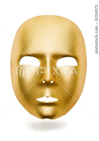 Shiny masks isolated on white background 8204972