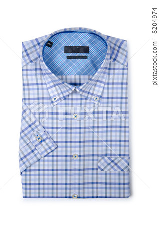 Nice male shirt isolated on the white Nice male shirt isolated on the white 8204974