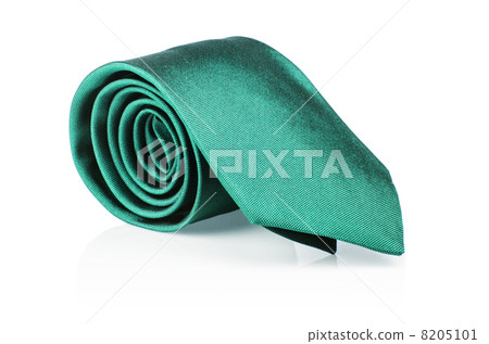 Elegant silk male tie ( necktie ) on white 8205101