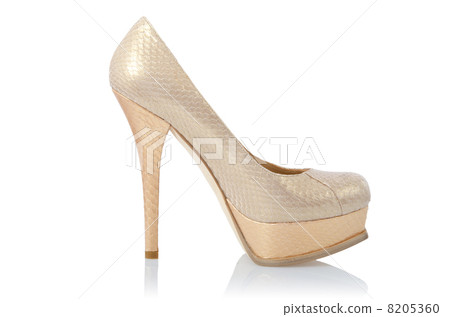 Nice woman shoes isolated on white 8205360