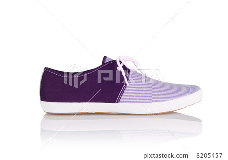 Sporty shoes in sport shoes concept on white Sporty shoes in sport shoes concept on white 8205457