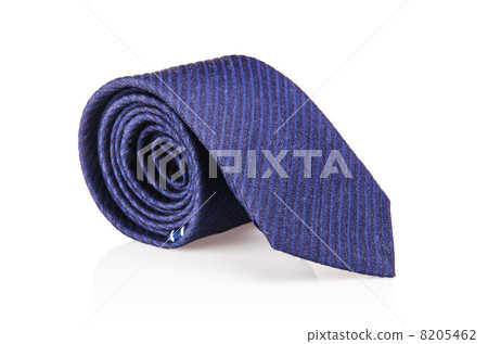 Elegant silk male tie ( necktie ) on white Elegant silk male tie ( necktie ) on white 8205462