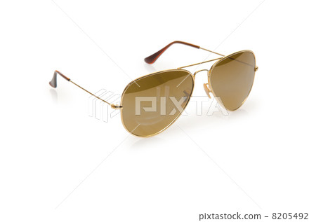 Elegant sunglasses isolated on the white Elegant sunglasses isolated on the white 8205492