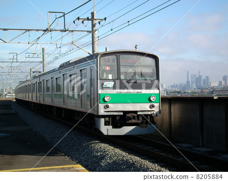 Saikyo Line 205 series Midori Urawa Station 8205884