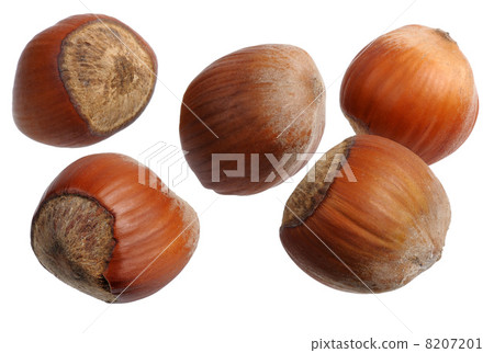 Hazelnuts, isolated Hazelnuts, isolated 8207201