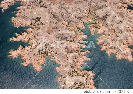 Aerial view of Lake Mead from above Aerial view of Lake Mead from above 8207902