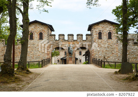 Roman castle Saalburg in the german Taunus mountains near Frankf Roman castle Saalburg in the german Taunus mountains near Frankf 8207922