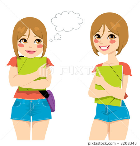 Shy Pensive Teenage Student 8208343
