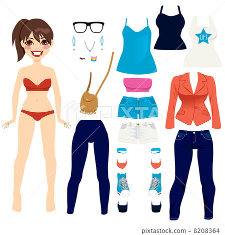 Pretty Paper Doll Set 8208364