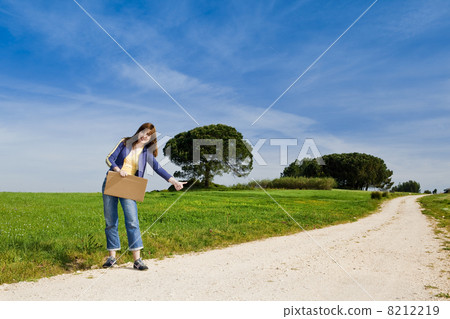 Hitch hiking girl Hitch hiking girl 8212219
