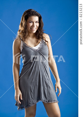 Fashion woman in blue 8213213