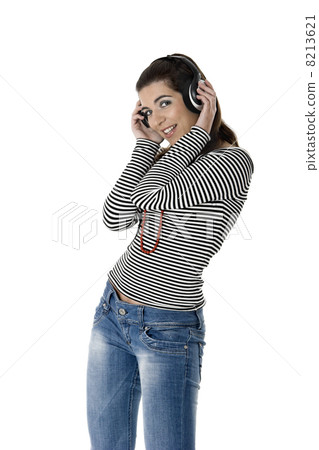 Listening music Listening music 8213621