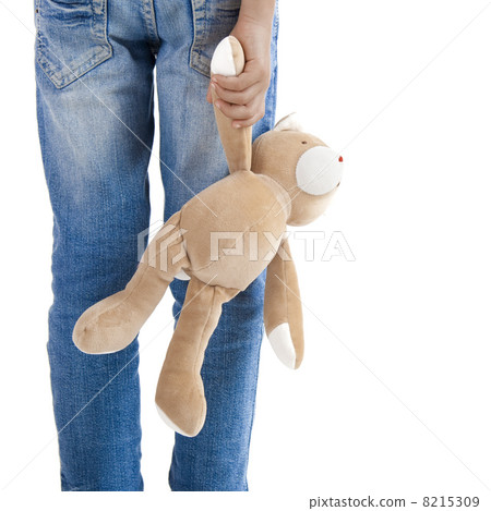 Alone with her teddy bear Alone with her teddy bear 8215309