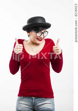 Happy Nerd Girl 8216423