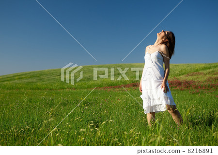 Young woman relaxing 8216891