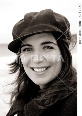 Young beautiful woman smiling 8217030