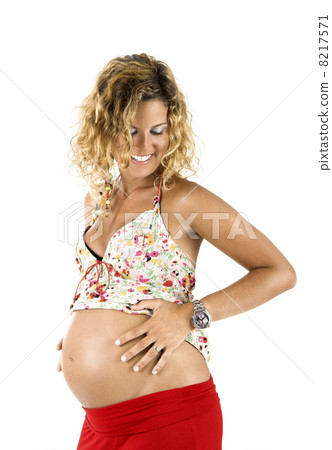Happy pregnant woman Happy pregnant woman 8217571