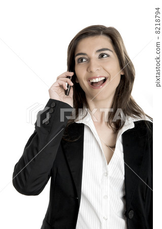 Businesswoman making a phone call Businesswoman making a phone call 8218794
