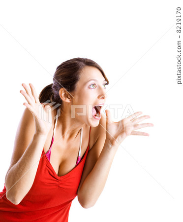 Astonished woman 8219170