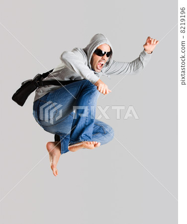 Young man jumping Young man jumping 8219196