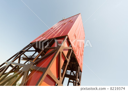 Oil Drilling Rig up view on sky Oil Drilling Rig up view on sky 8219374