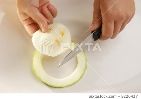 prepare one zucchini as healthy food 8220427