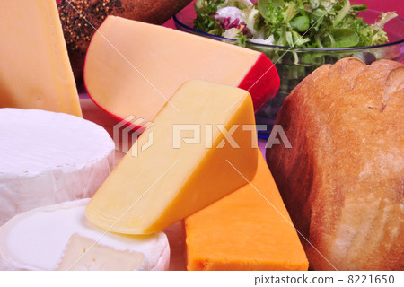 cheese platter with some organic fresh cheese 8221650