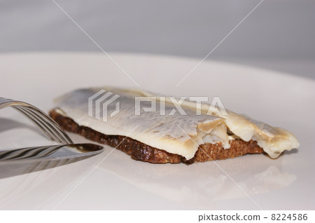 matie, a young herring on a slice bread 8224586