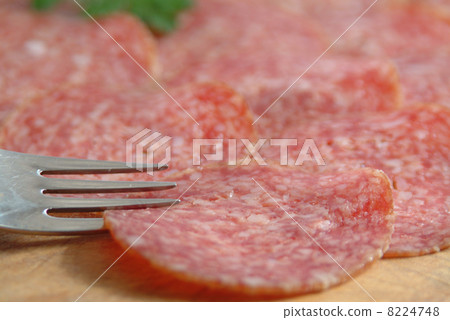 sliced salami sliced salami 8224748