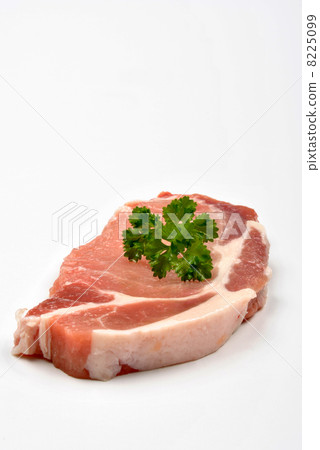 fresh organic beef shin steak and white background 8225099