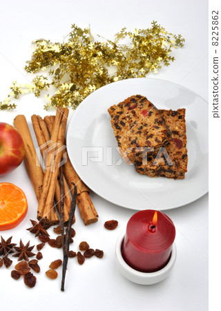 organic spice, orange and apple on a white background organic spice, orange and apple on a white background 8225862