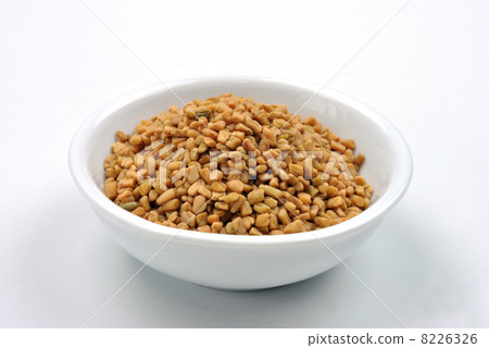 some organic fenugreek seeds delicious with boiled potato 8226326