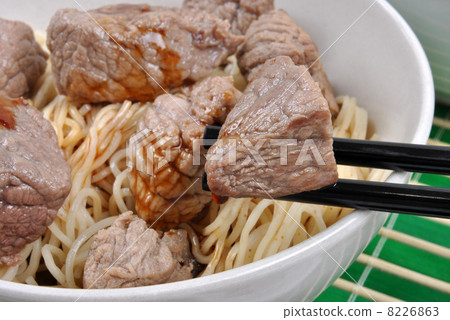 oriental style noode with organic beef oriental style noode with organic beef 8226863