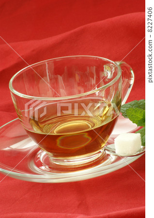 fresh organic herbal tea in a cup 8227406