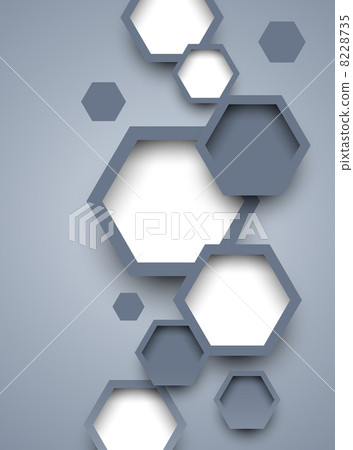 Abstract background with hexagons 8228735