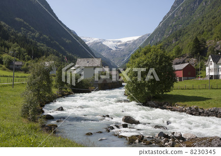 Buerdalen valley and river (Folgefonna National Park, Norway) 8230345