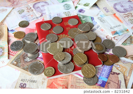 Passport and banknotes · coins Passport and banknotes · coins 8231842