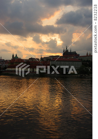 Prague Castle and Vltava River 8232218