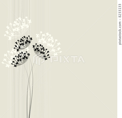 Flower vector background. Simple and clean design template. 8233133