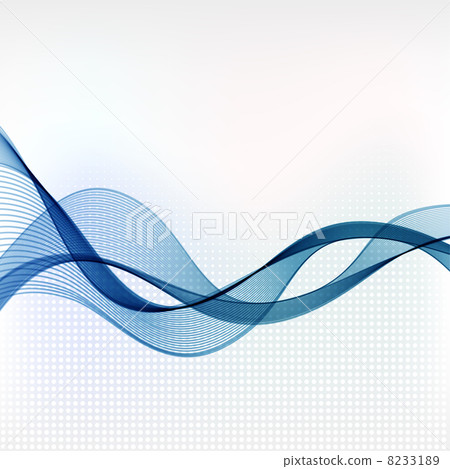 Abstract background with blue smoke wave - Stock Illustration [8233189 ...