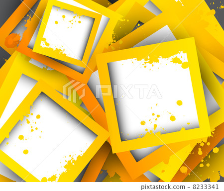 Abstract background with orange squares - Stock Illustration [8233341 ...