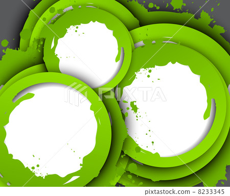 Abstract background with green circles - Stock Illustration [8233345 ...