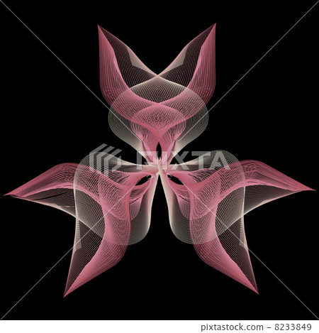 Pink spiral Fire flaming flower 8233849